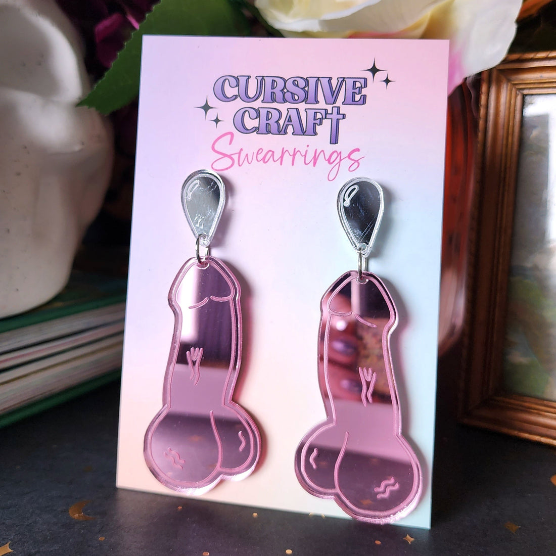 Pink Mirror Peens - Cursive Craft