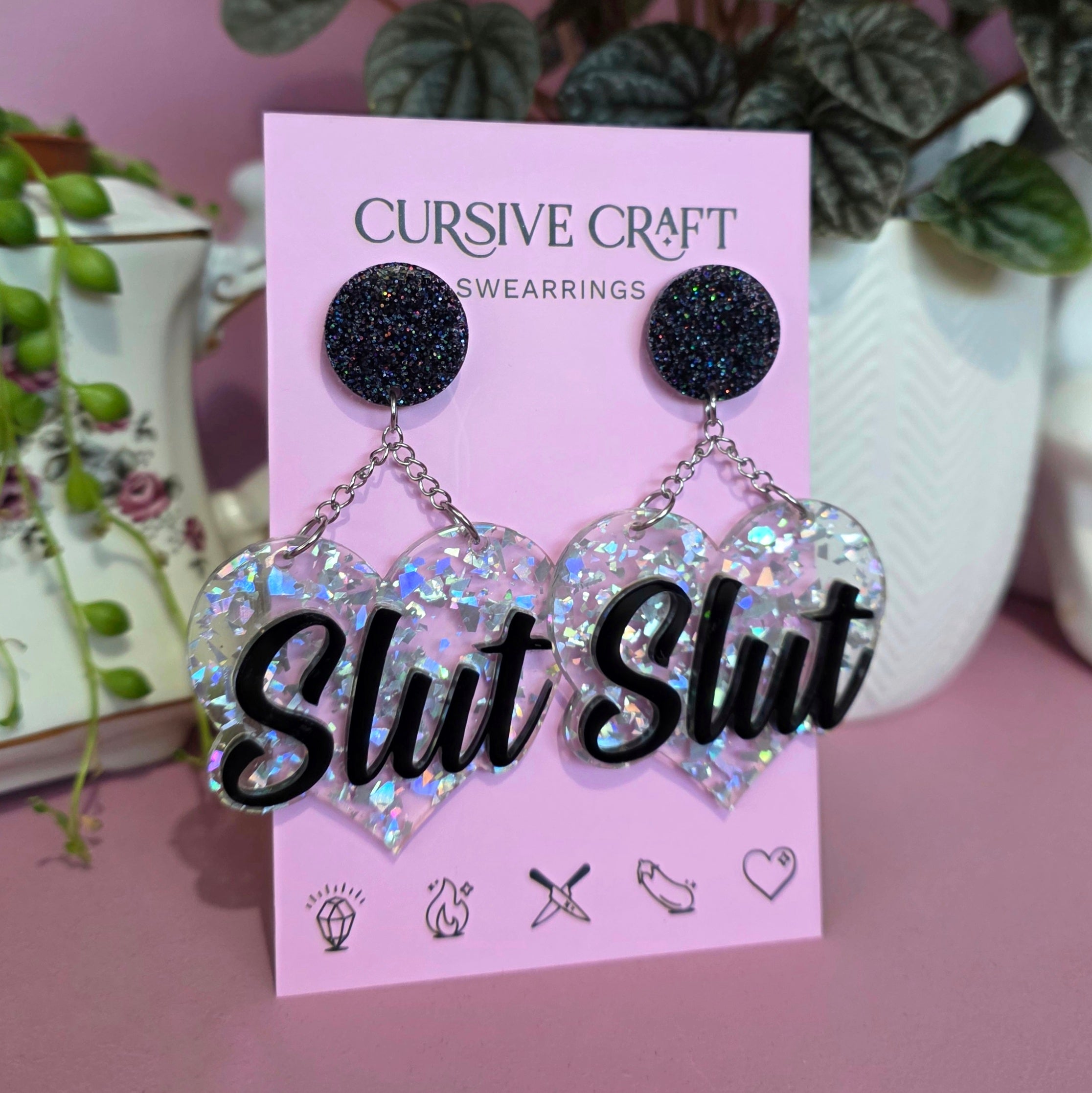 Slut Swearrings - Black