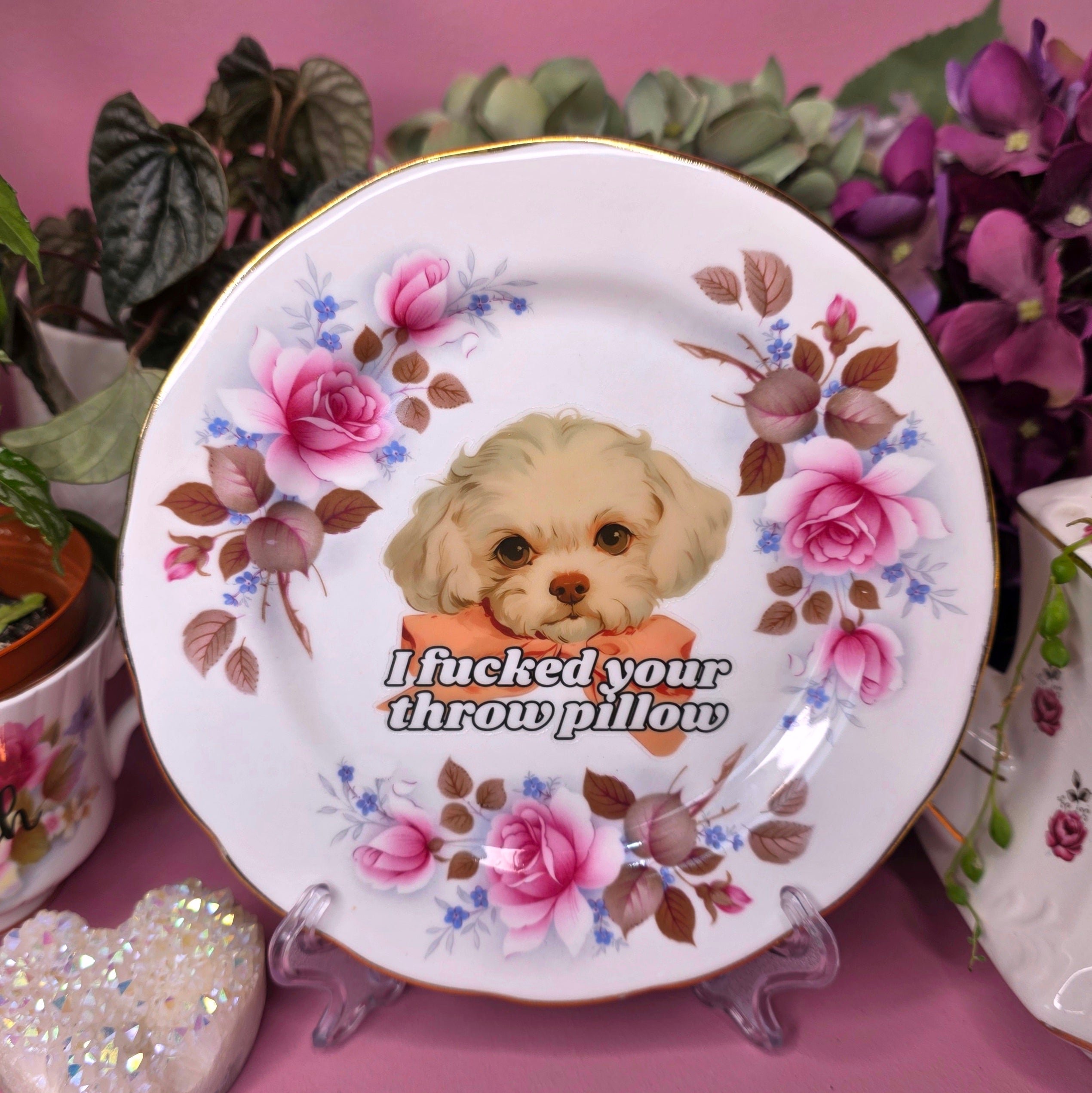 I Fucked Your Throw Pillow