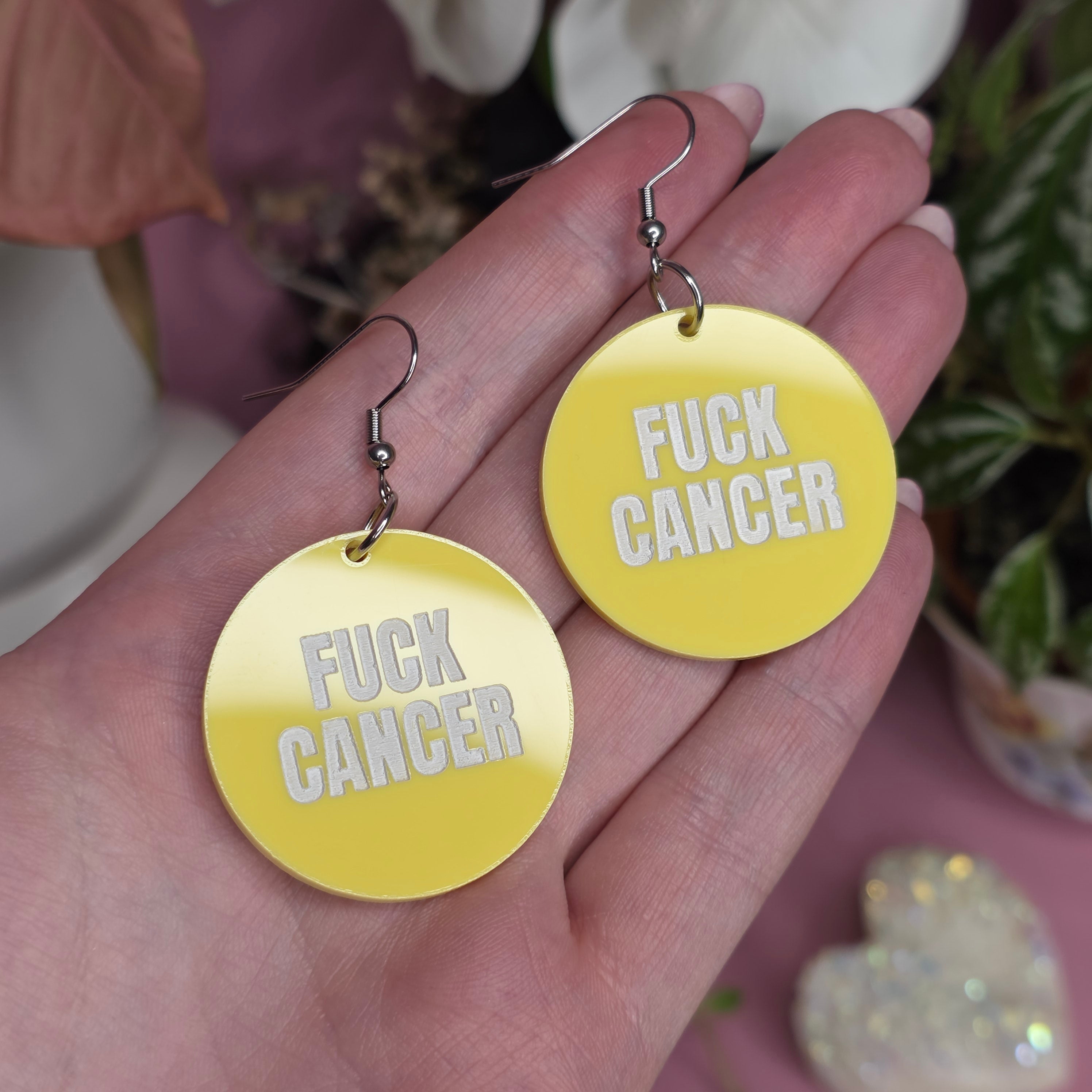 Pastel Yellow Fuck Cancer