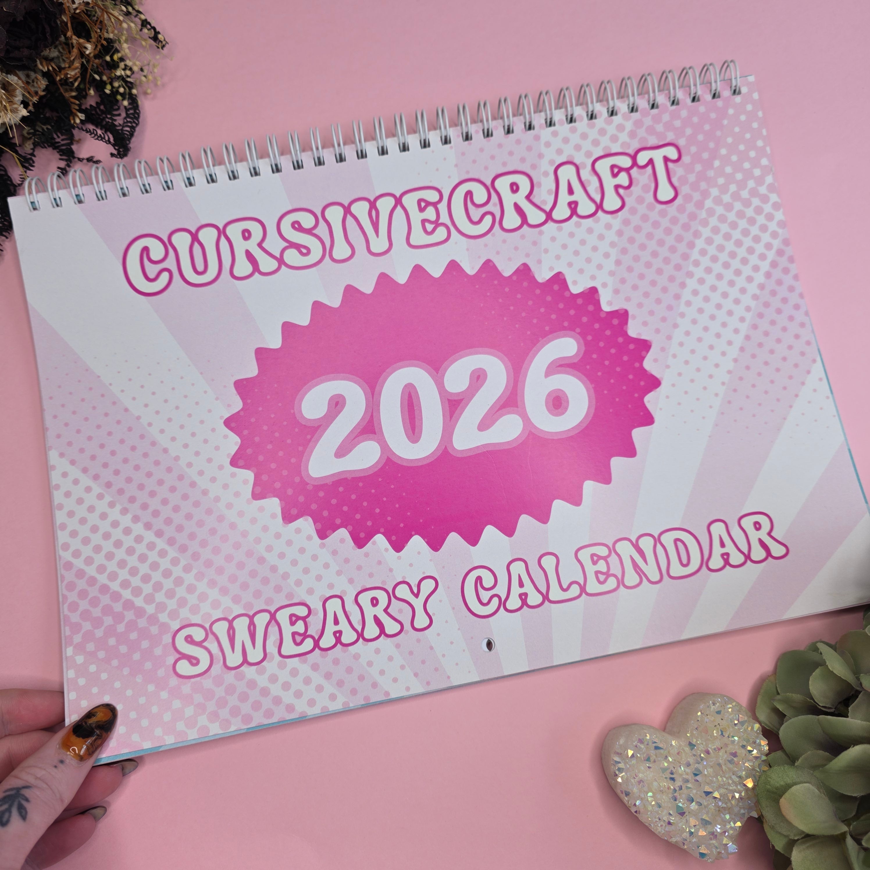 CursiveCraft 2026 Sweary Calendar