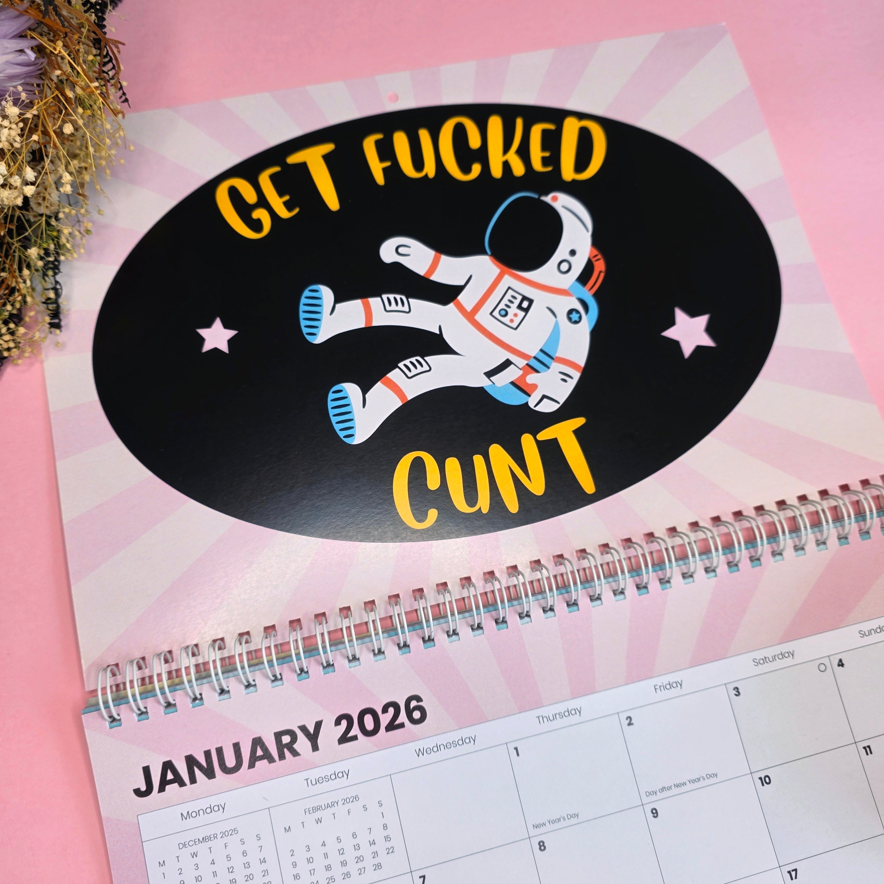CursiveCraft 2026 Sweary Calendar