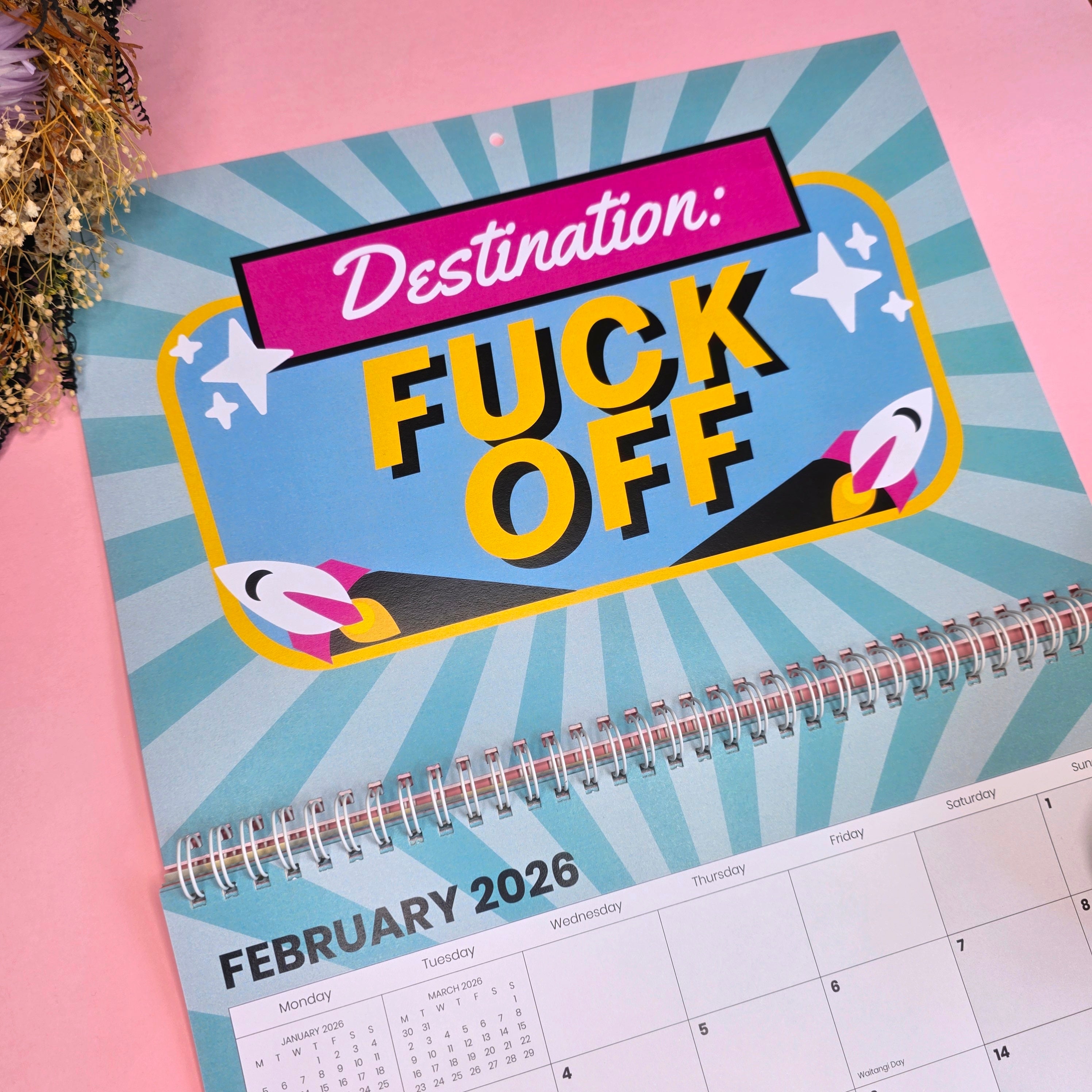 CursiveCraft 2026 Sweary Calendar