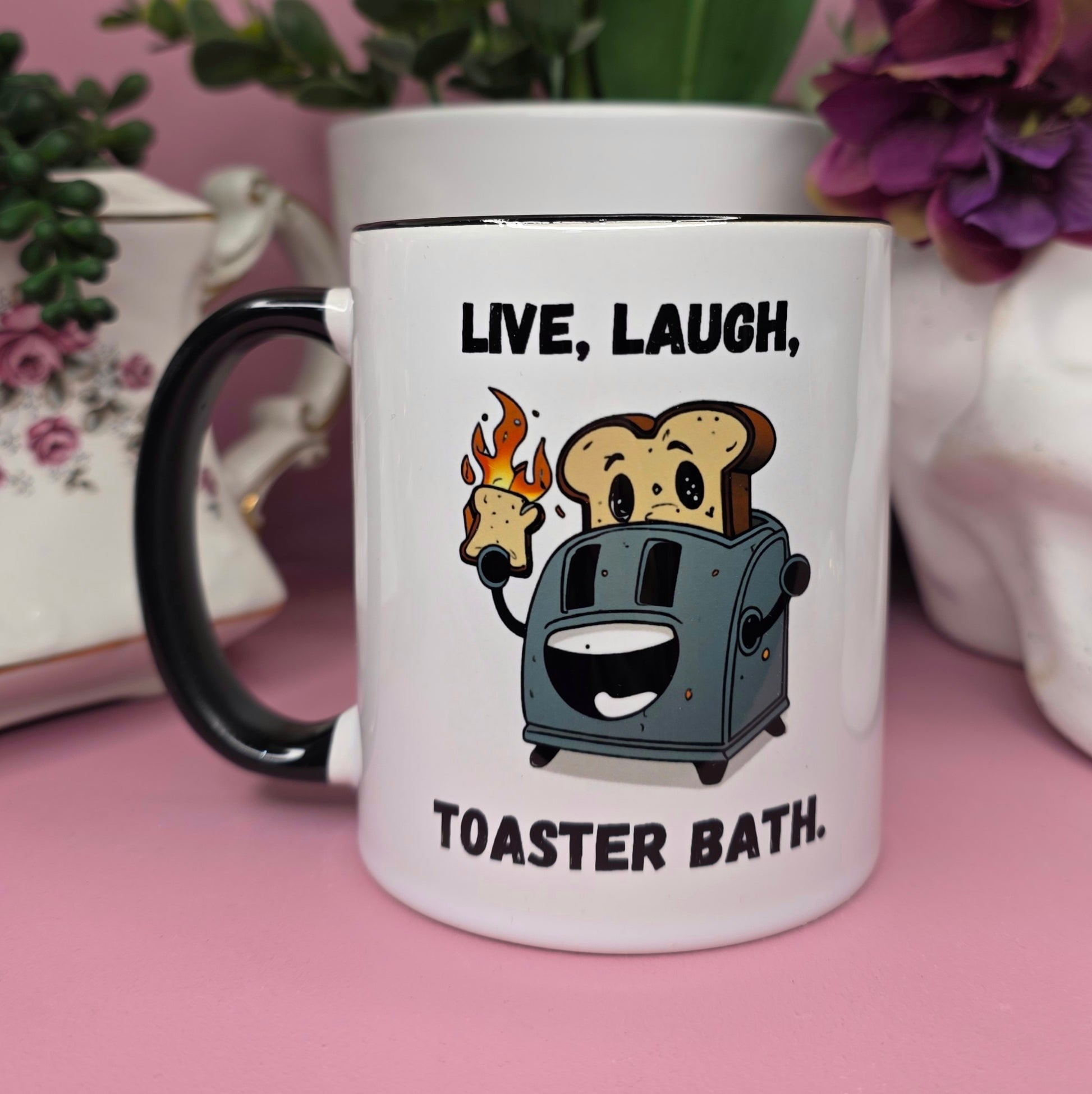 Live Laugh Toaster Bath - Cursive Craft 
