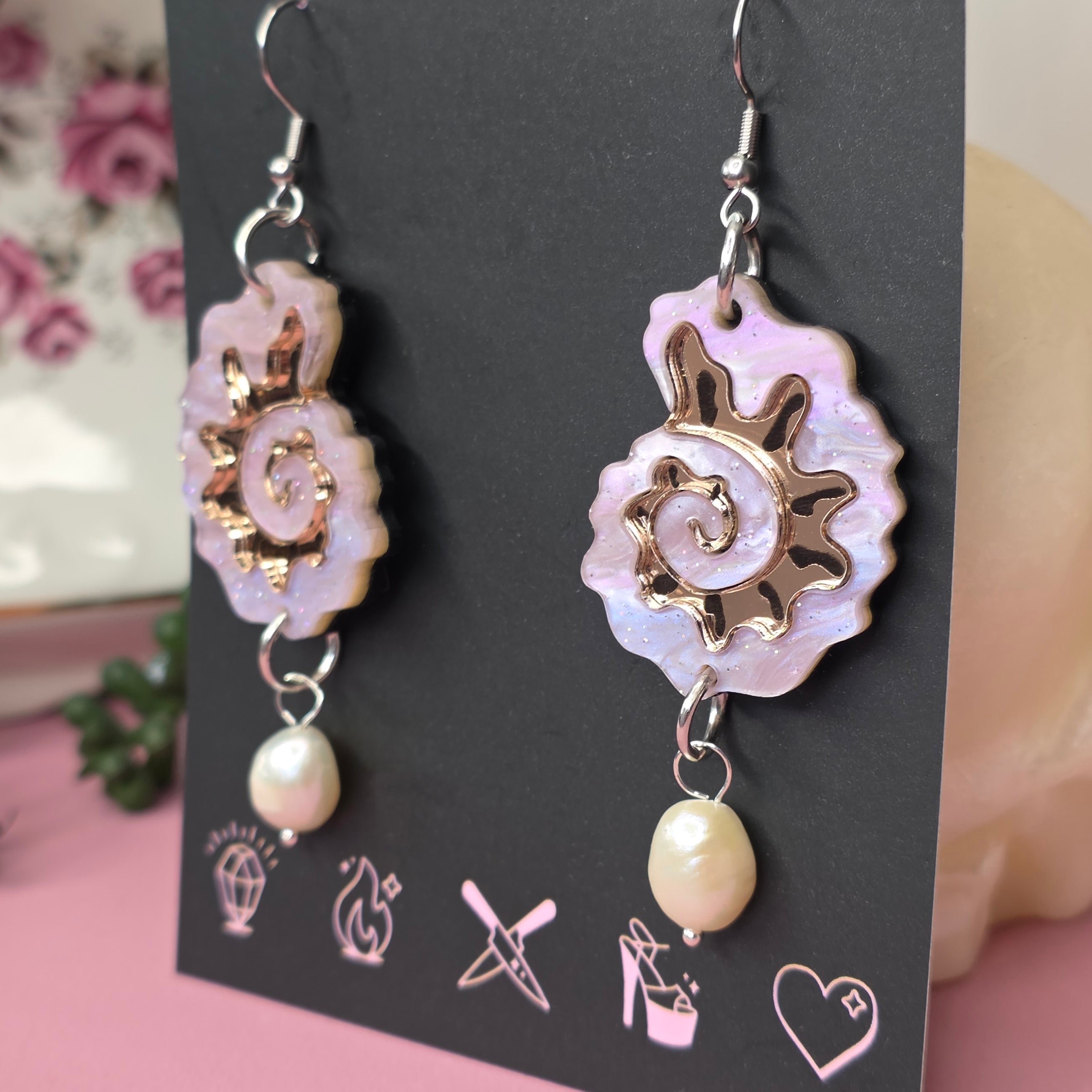 Spiral Shell Pearl Drops