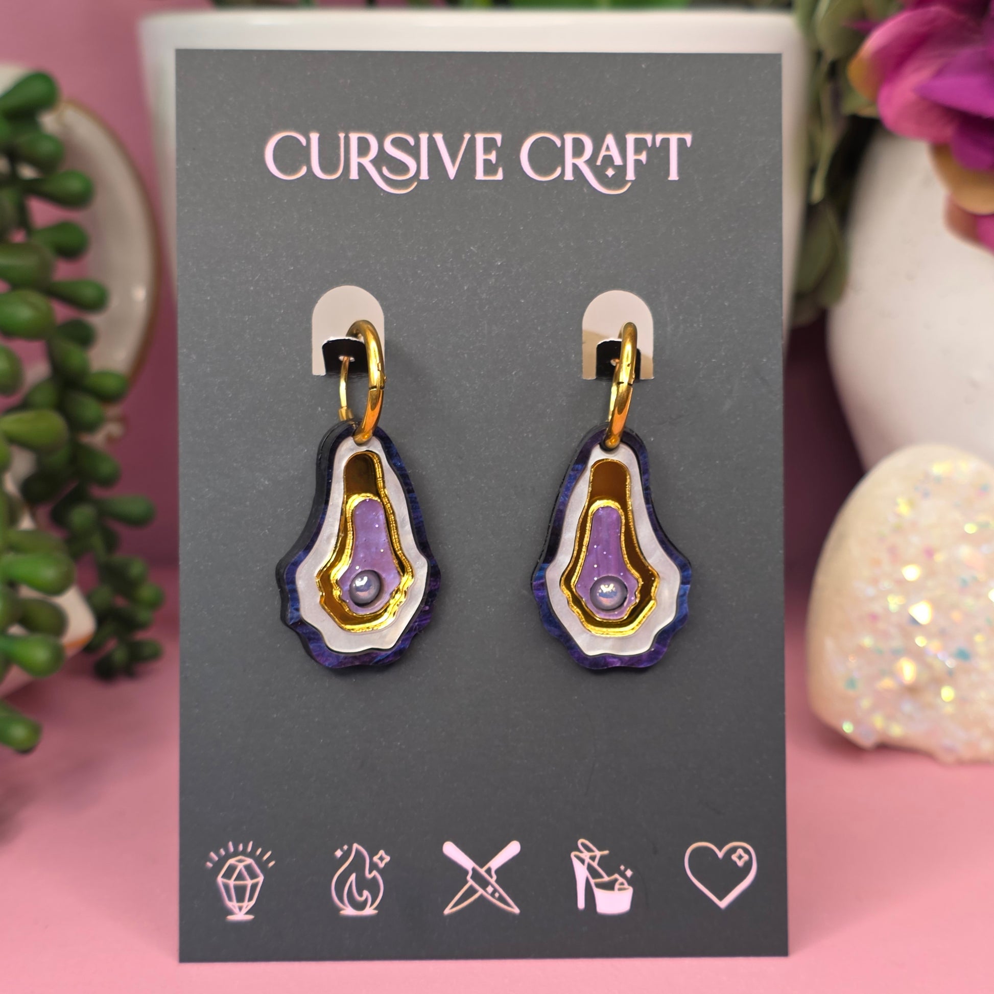 Oyster Pearls - Cursive Craft 