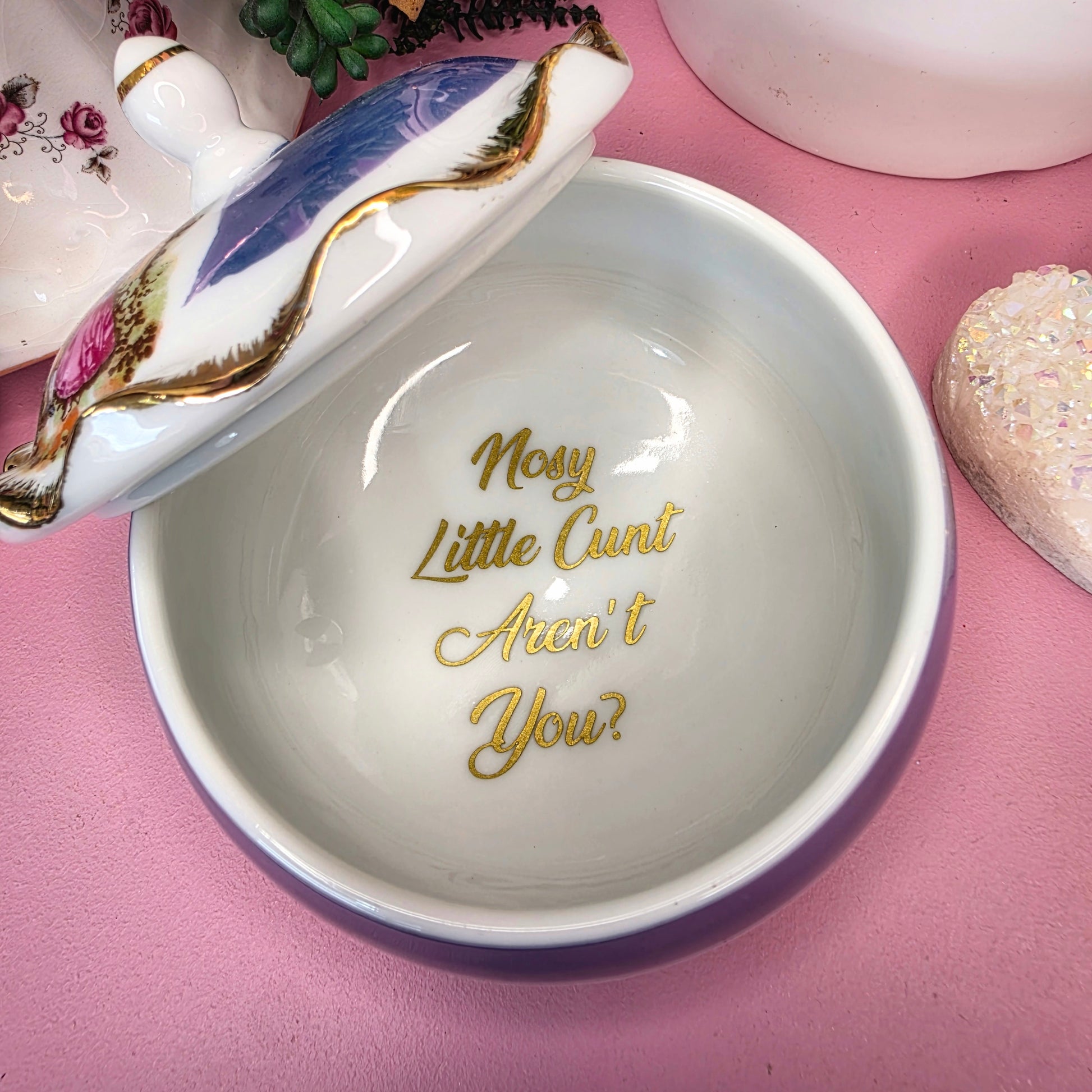Nosy Little Cunt Aren't You? - Periwinkle - Cursive Craft 