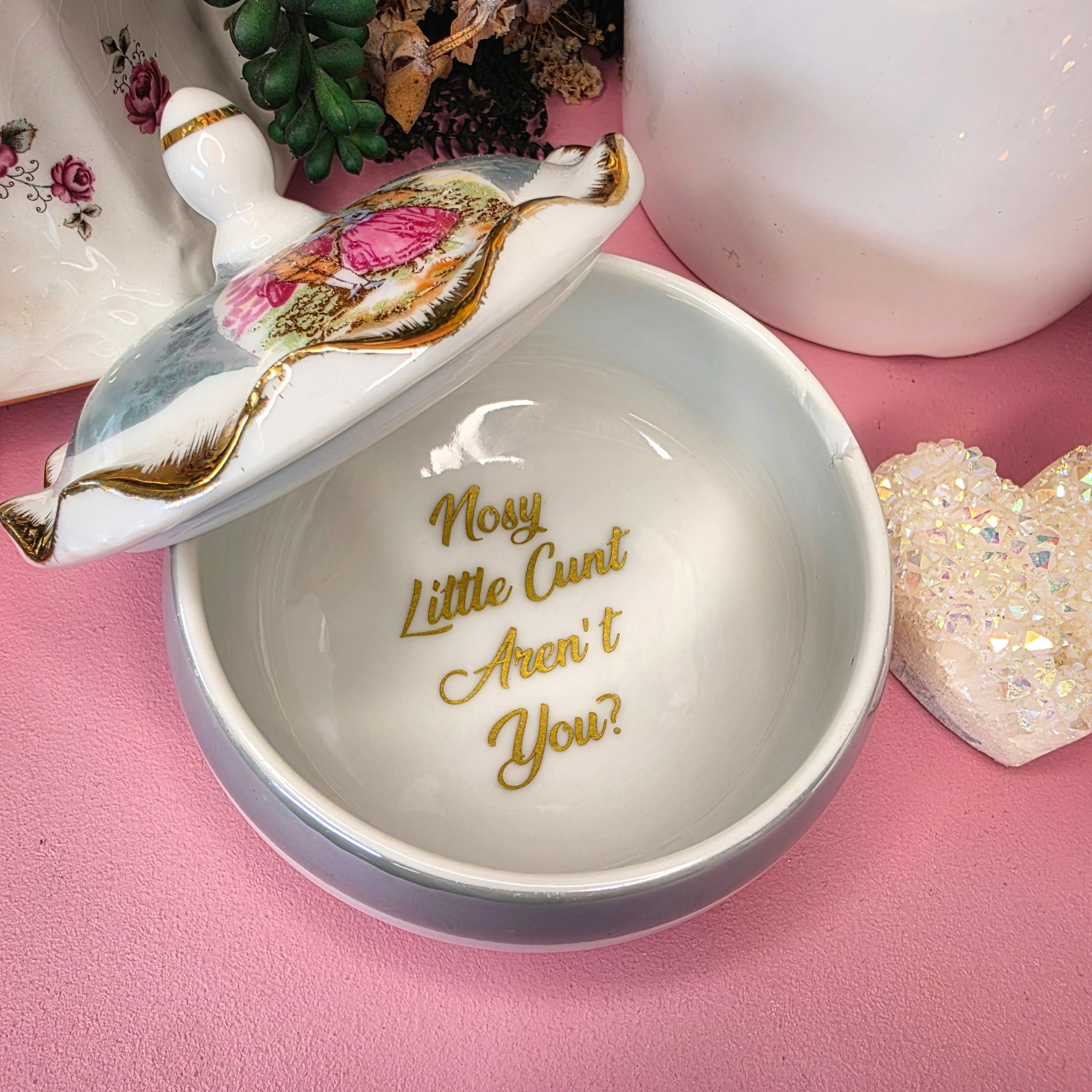 Nosy Little Cunt Aren't You? - Teal - Cursive Craft 