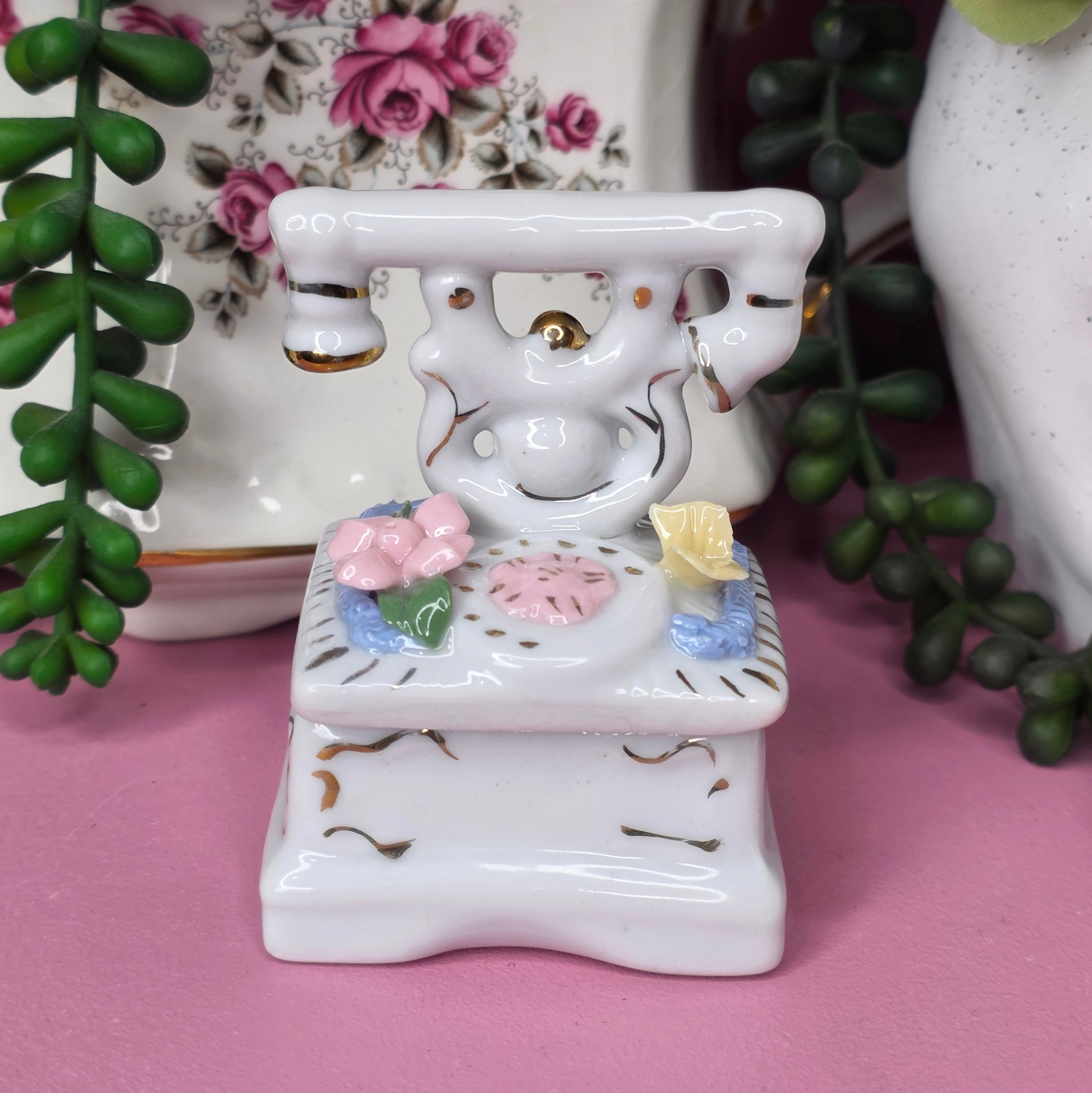 Cunty Telephone Trinket Dish - Cursive Craft 