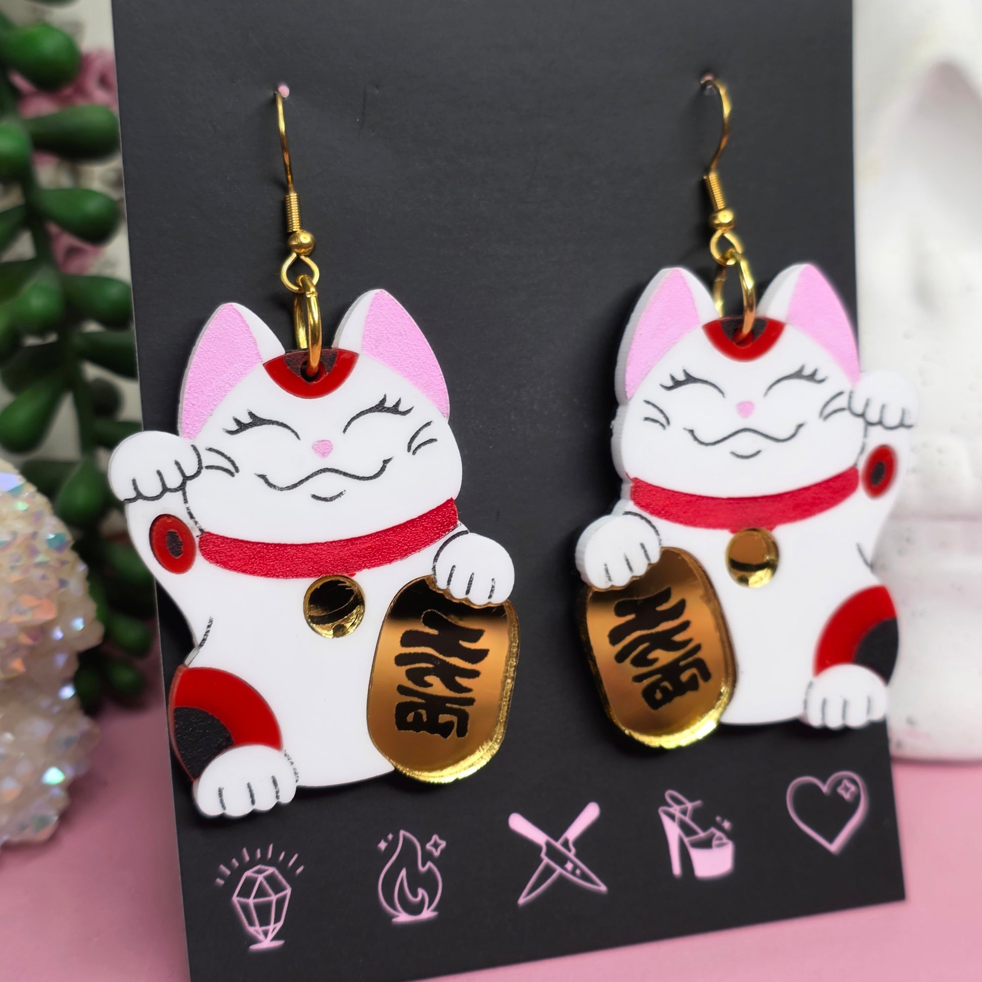 Calico Lucky Cats - Cursive Craft 