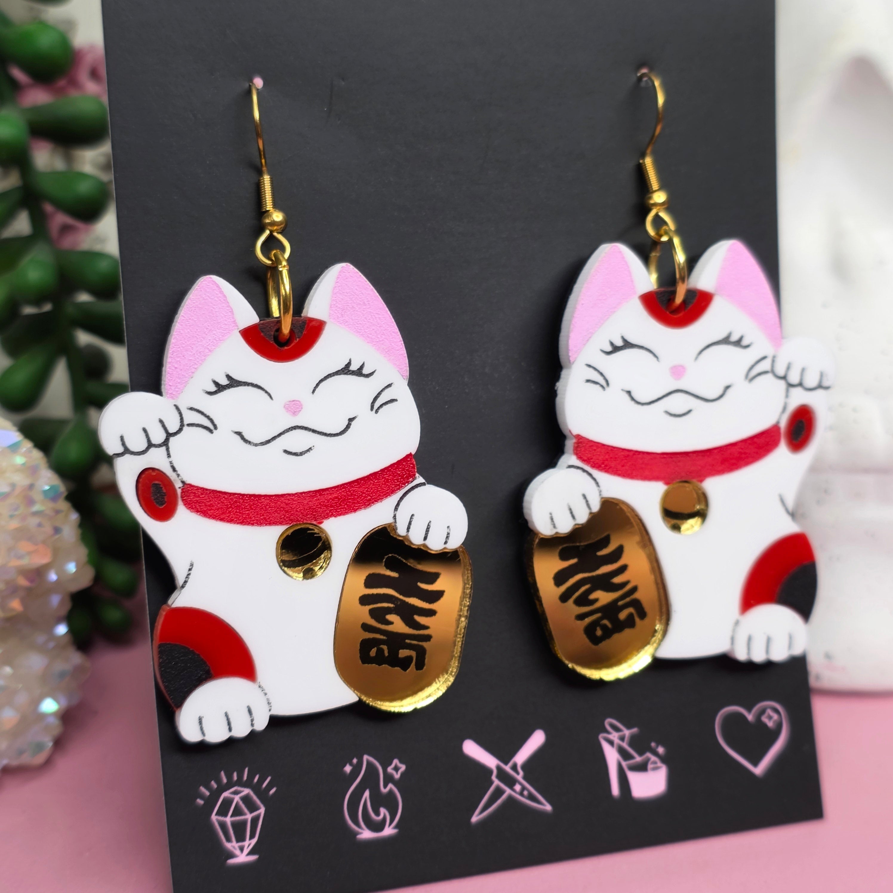 Calico Lucky Cats - Cursive Craft 
