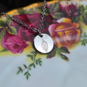 Vulva Line Art Necklace - Cursive Craft 