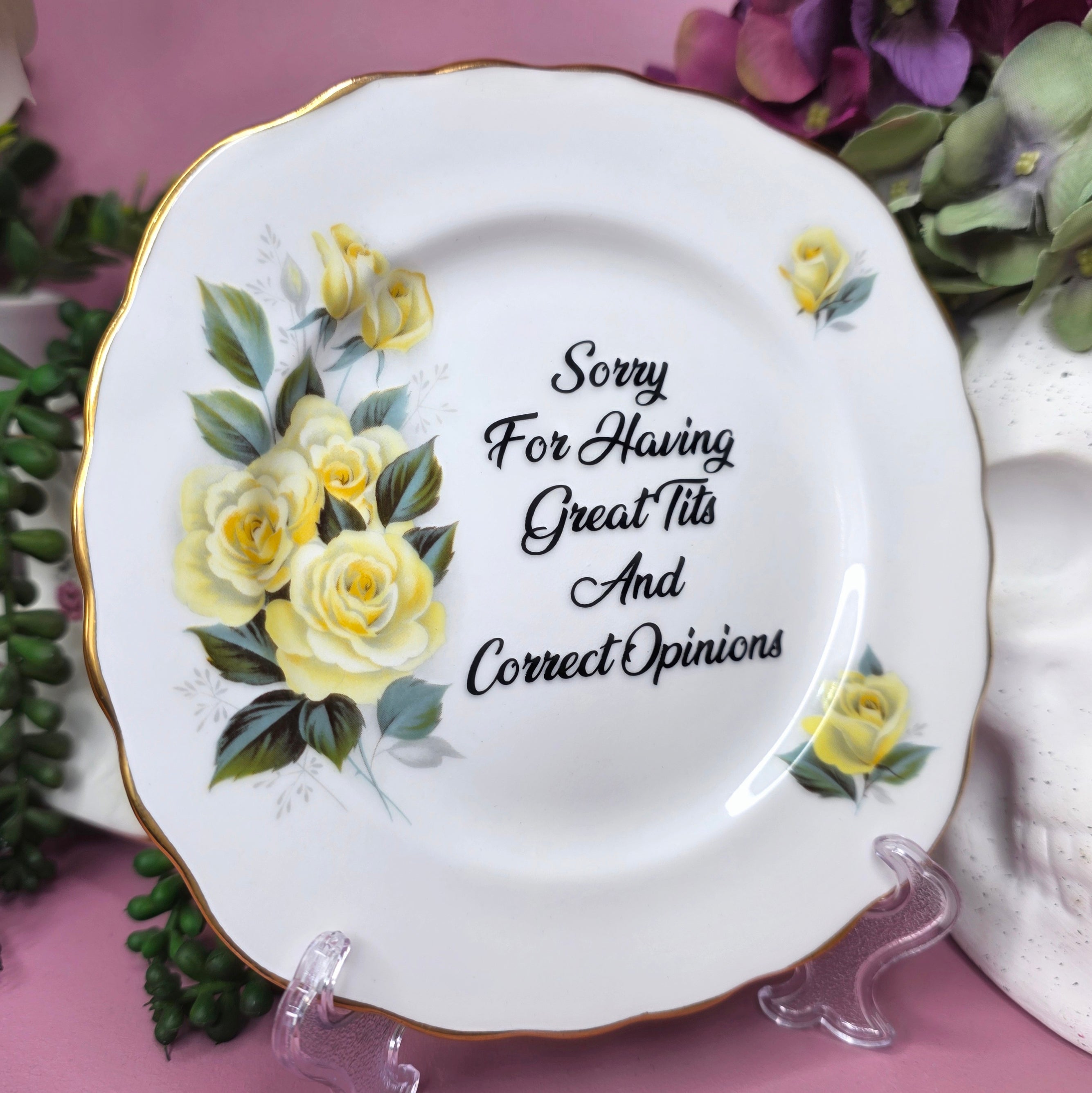 Sorry For Having Great Tits & Correct Opinions - Cursive Craft 