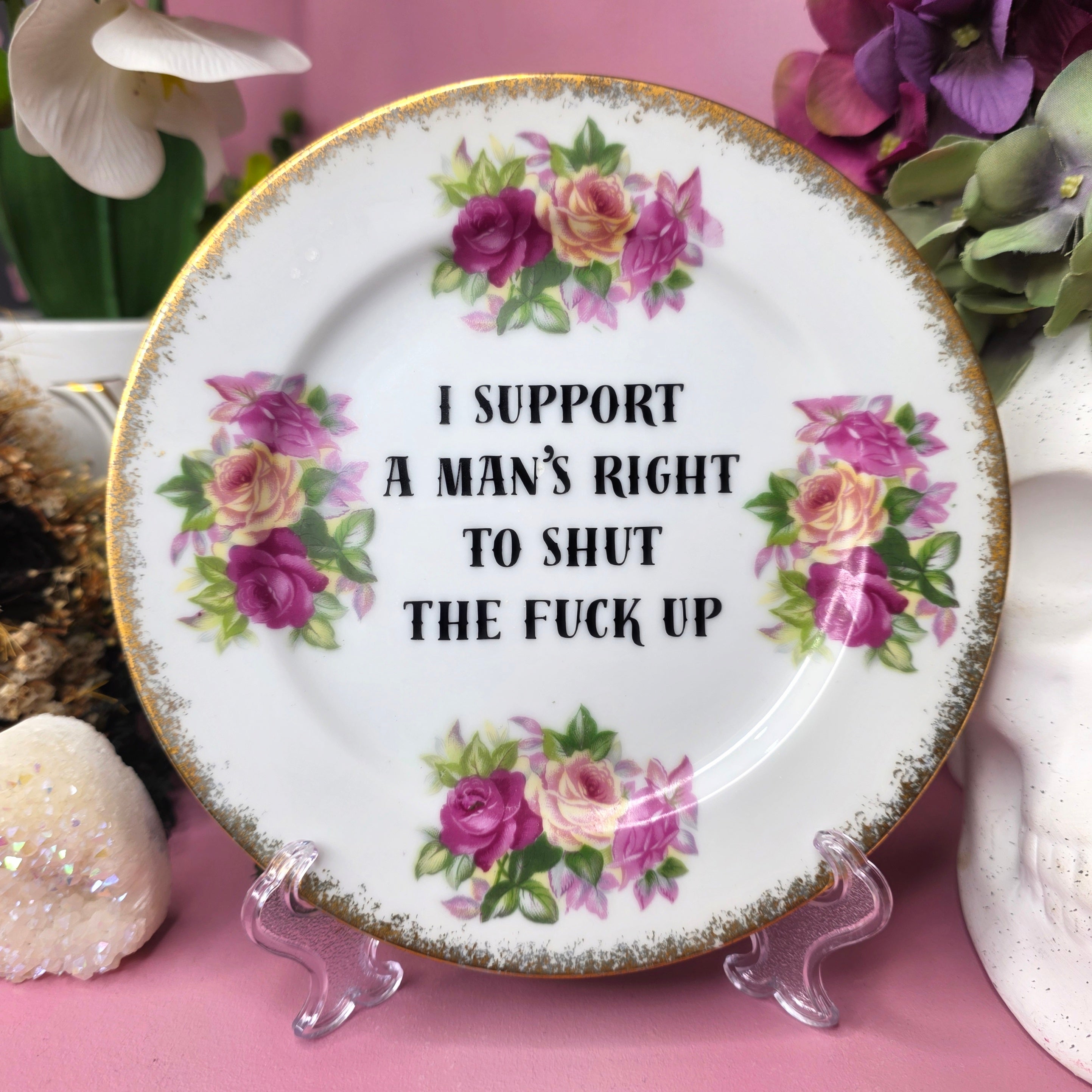 I Support A Man's Right - Cursive Craft 