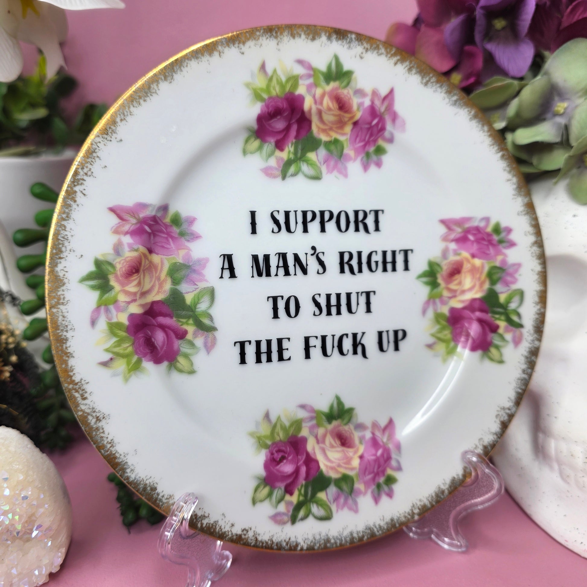 I Support A Man's Right - Cursive Craft 
