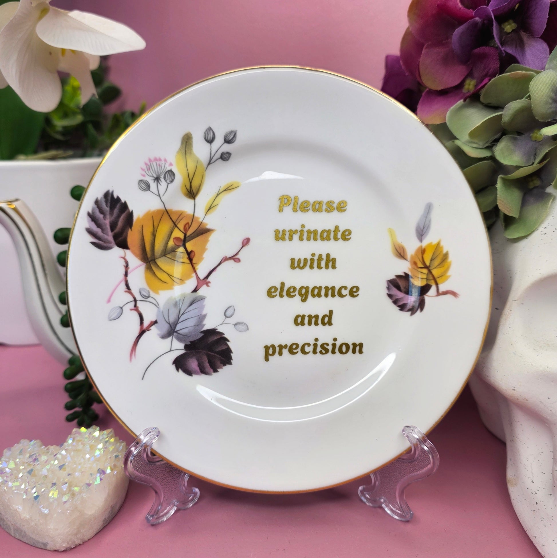 Please Urinate With Elegance - Cursive Craft 