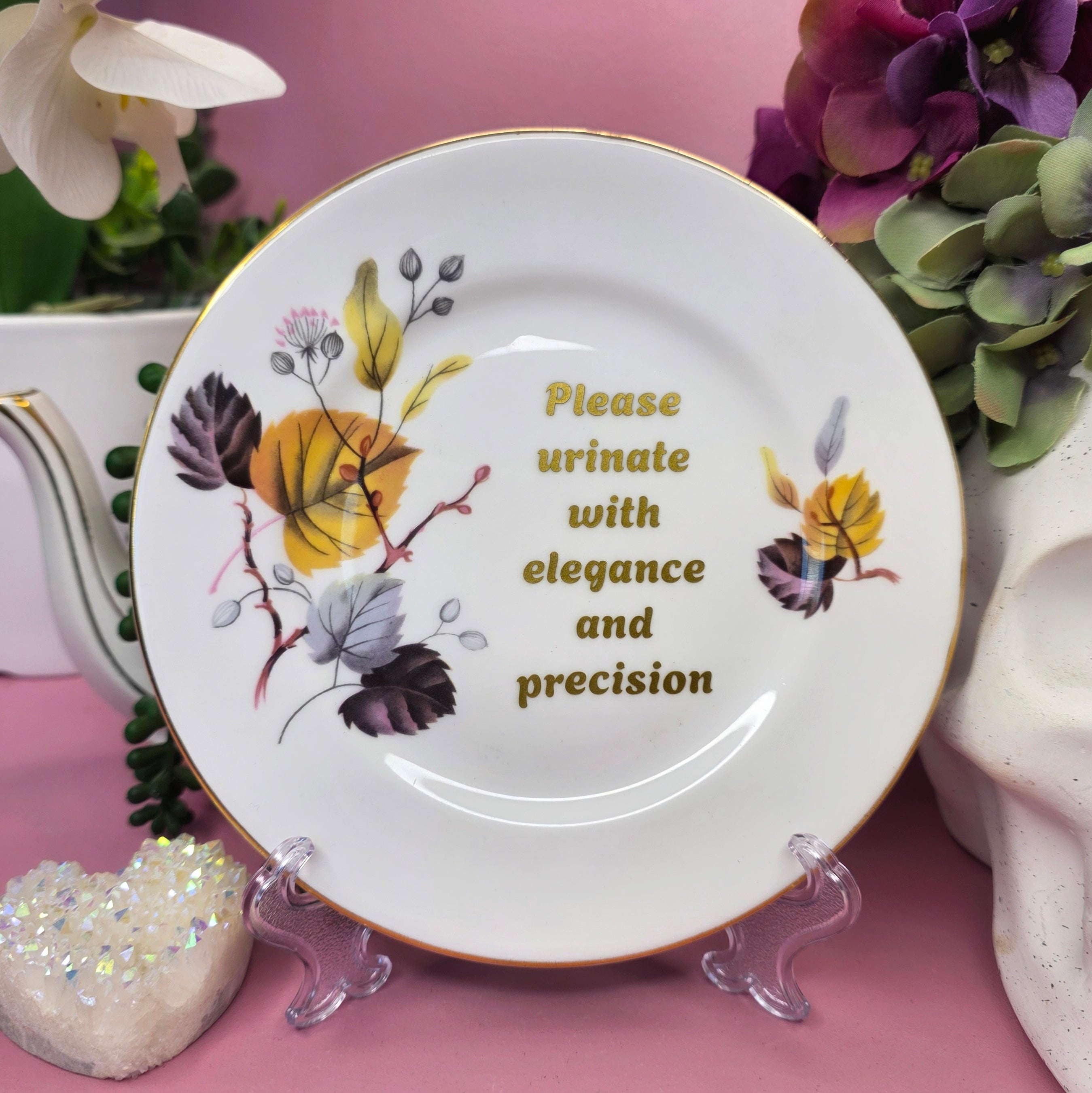 Please Urinate With Elegance - Cursive Craft 