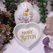 Vintage Heart Nosy Bitch