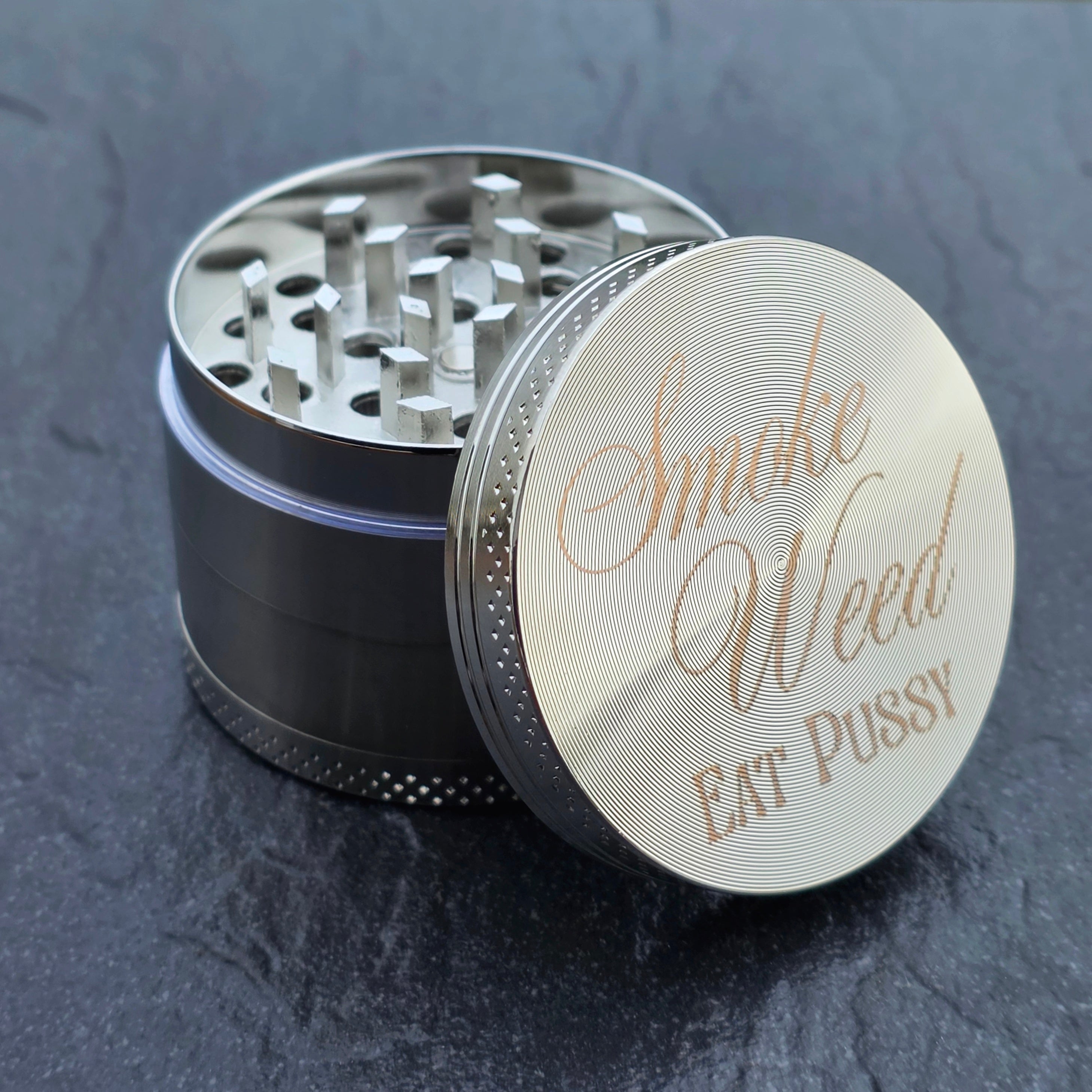 Personalised Weed Grinder - Cursive Craft 