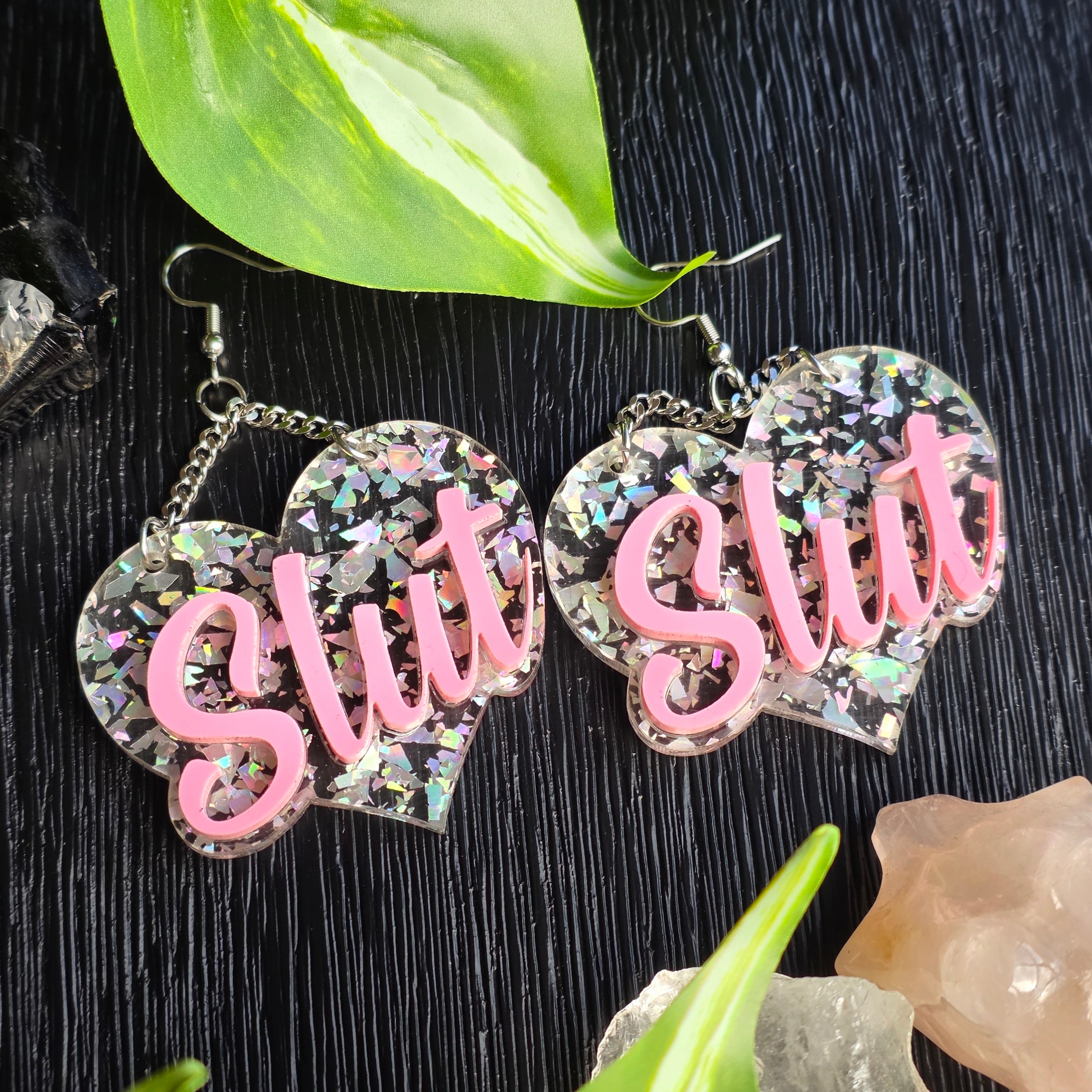 Slut Swearrings - Pink