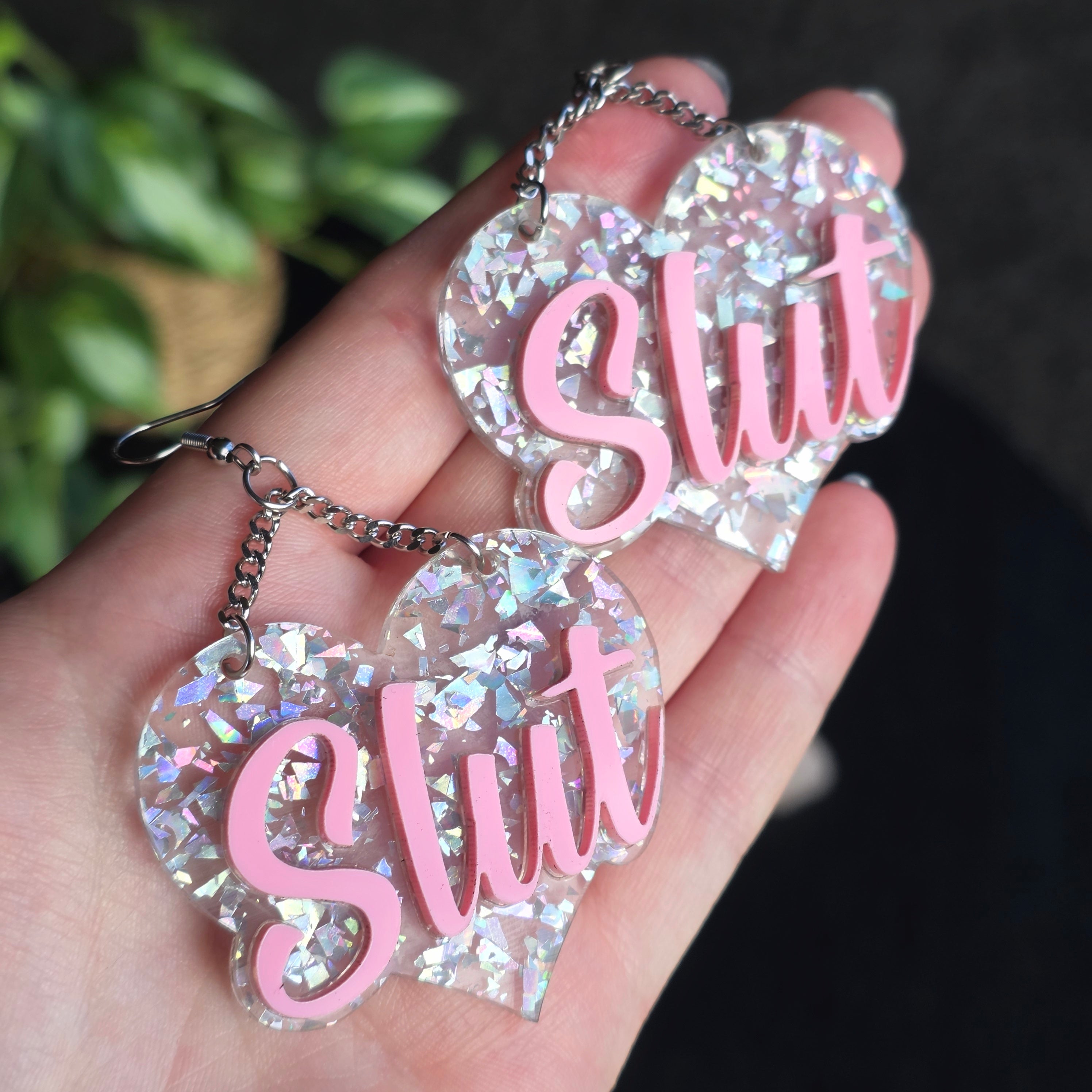 Slut Swearrings - Pink