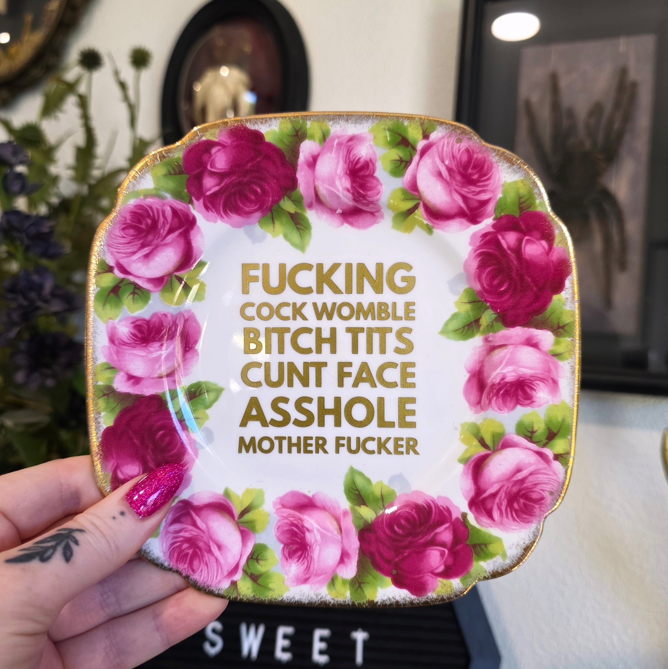 Sweary Plate