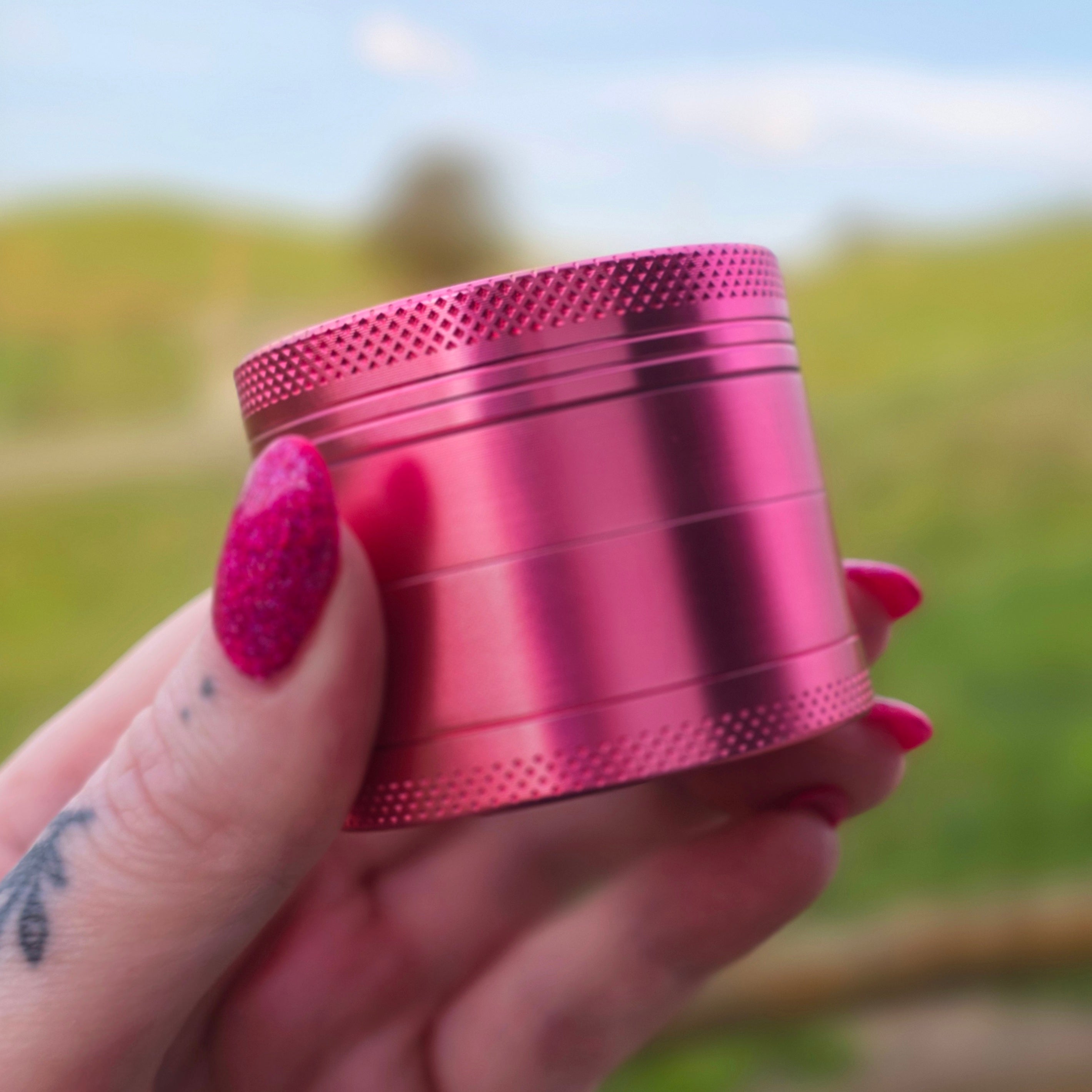 Smoke Weed Eat Pussy Grinder - Pink