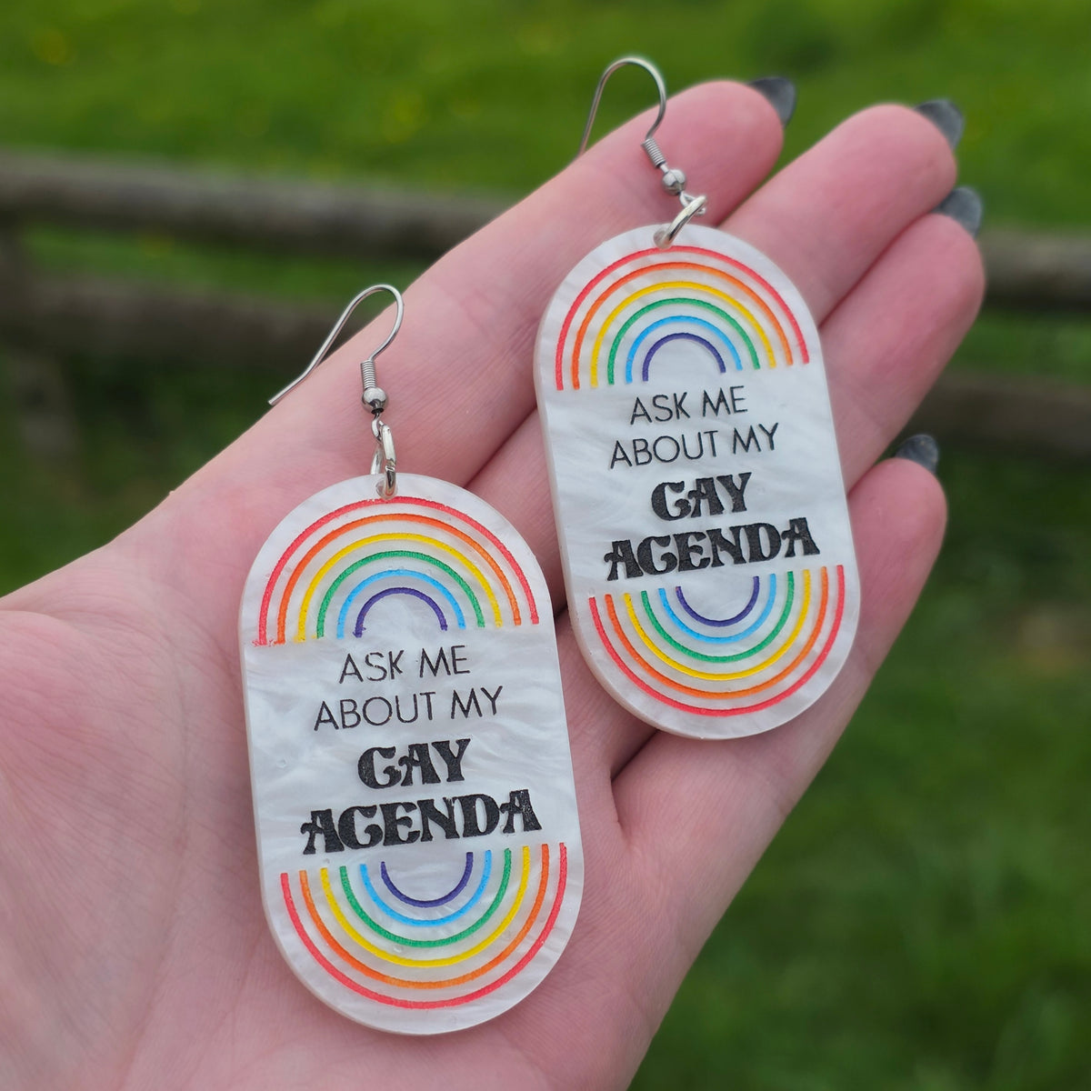 Ask Me About My Gay Agenda - Cursive Craft 