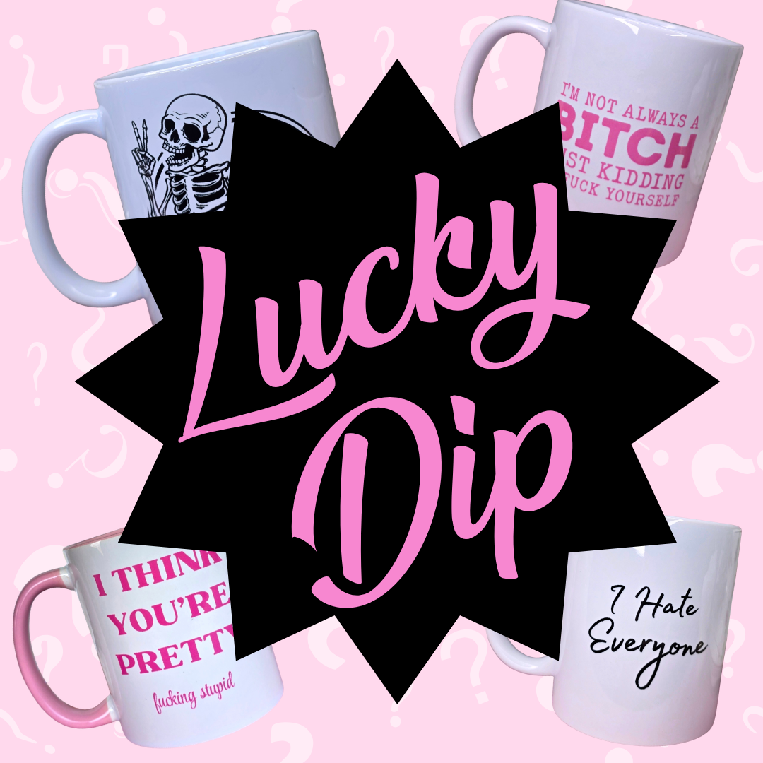 Lucky Dip Mugs - Cursive Craft 