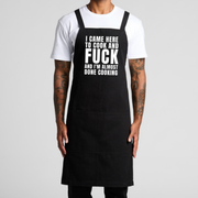 I Came Here To Cook And Fuck Apron - Cursive Craft 