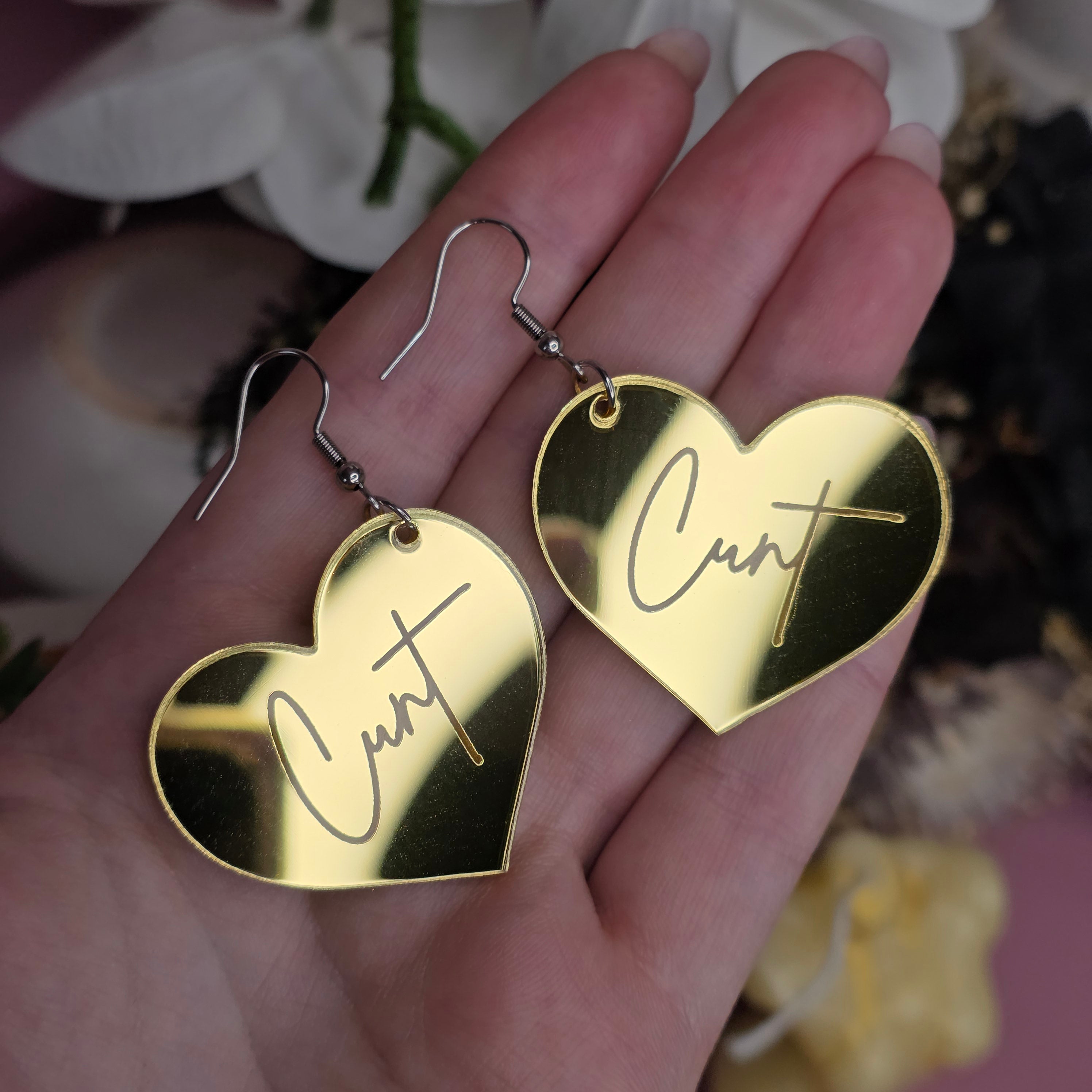 Cunt Swearrings - Gold