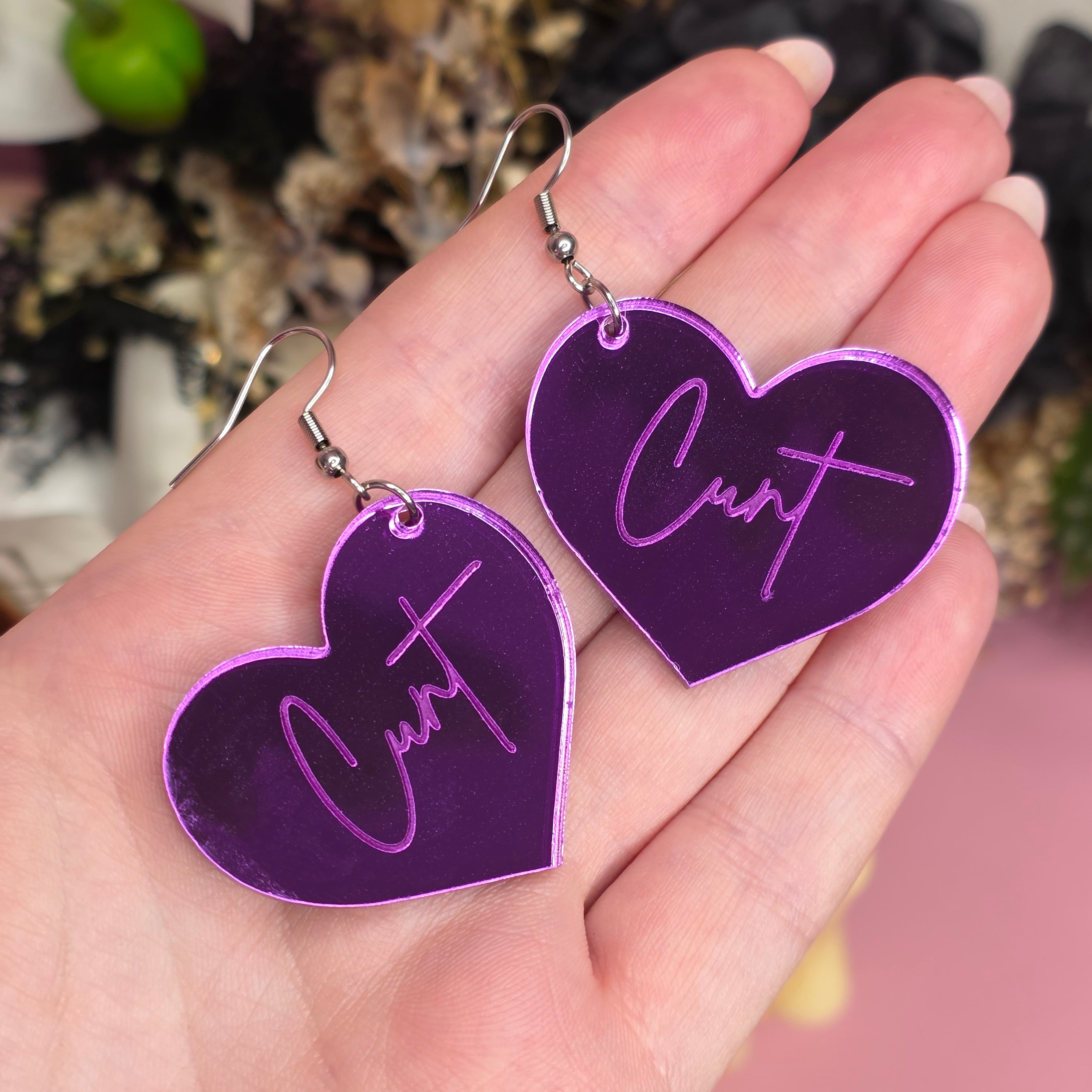 Cunt Swearrings - Purple