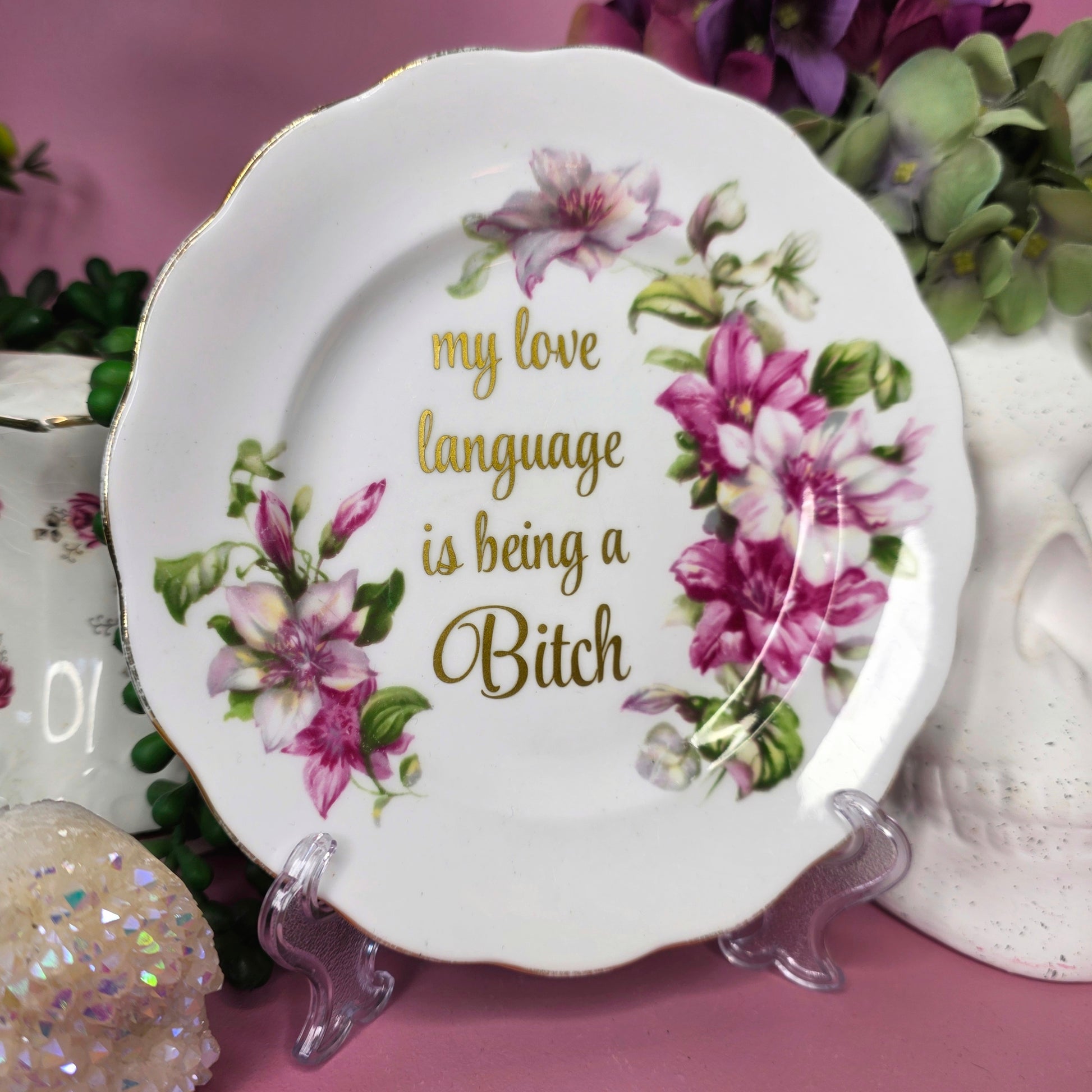 My Love Language Is Being A Bitch - Cursive Craft 