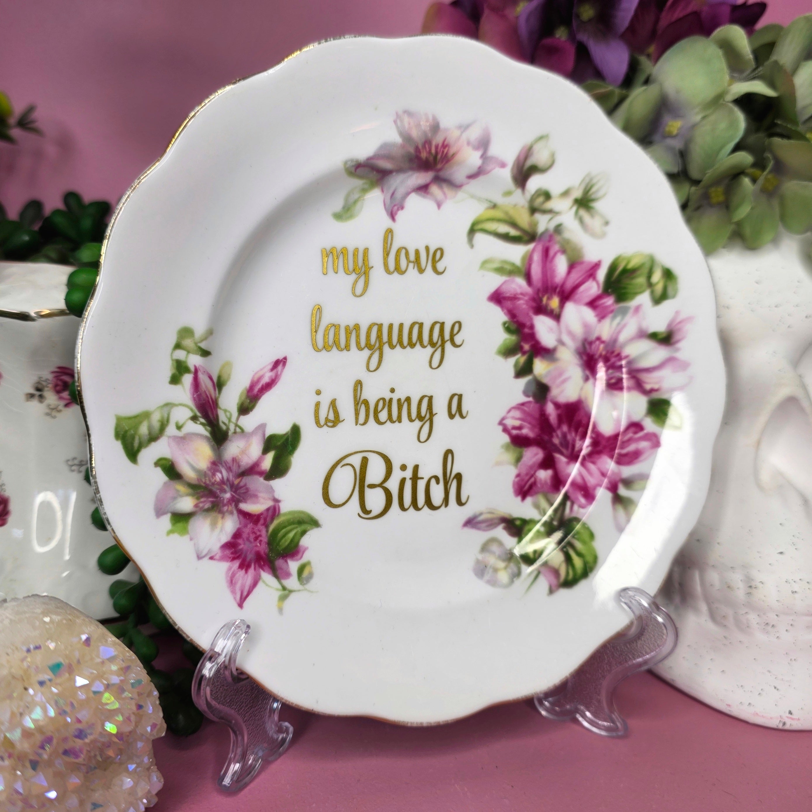 My Love Language Is Being A Bitch - Cursive Craft 