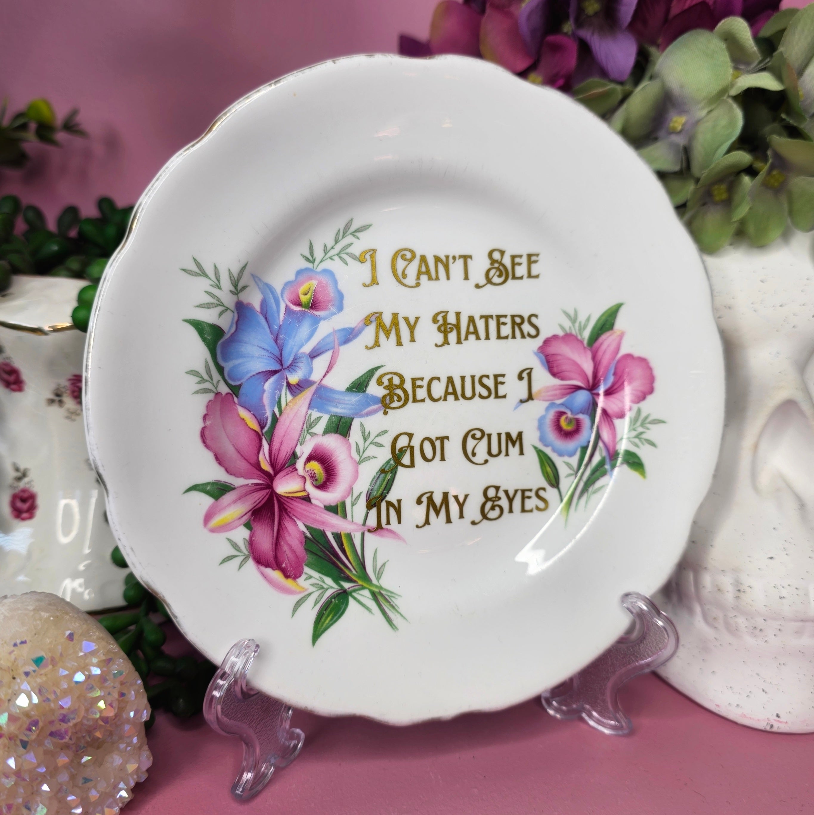 I Can't See My Haters Because I Got Cum In My Eyes - Cursive Craft 